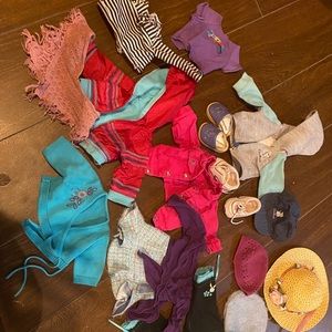 Bundle of American girl doll clothes